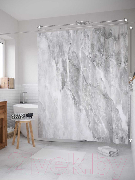 Изображение товара Шторка-занавеска для ванны JoyArty Неизвестная туманность / sc_18902