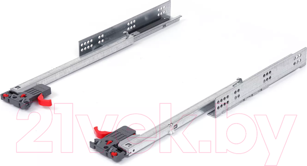 Изображение товара Комплект направляющих мебельных Samet Smart Slide / 127240236 (2шт, полного выдвижения с доводчиком 500мм)
