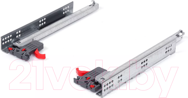 Изображение товара Комплект направляющих мебельных Samet Smart Slide / 127240236 (2шт, полного выдвижения с доводчиком 500мм)