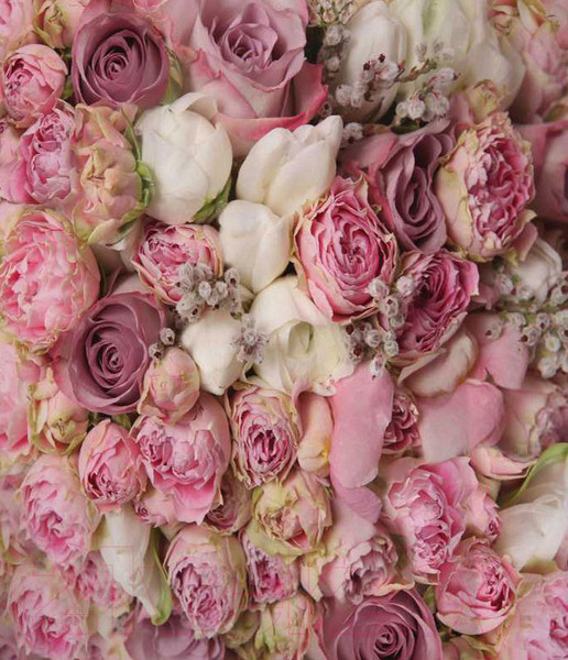 Изображение товара Шторка-занавеска для ванны JoyArty Розовый букет / sc_2740