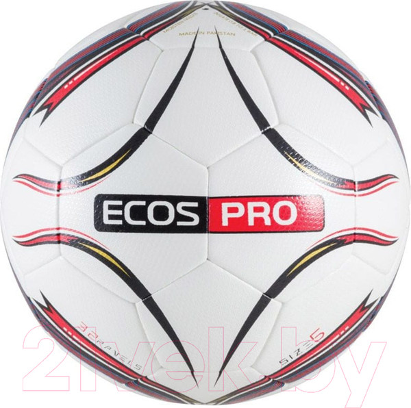 Изображение товара Футбольный мяч ECOS Pro Hybrid Embossed / 003997 (размер 5, красный)