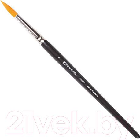 Изображение товара Кисть для рисования Brauberg Art Classic Синтетика жесткая 7 / 200650 (круглая)
