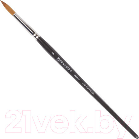 Изображение товара Кисть для рисования Brauberg Art Classic Синтетика мягкая 5 / 200690 (круглая)