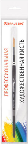 Изображение товара Кисть для рисования Brauberg Art Classic Синтетика мягкая 6 / 200691 (круглая)