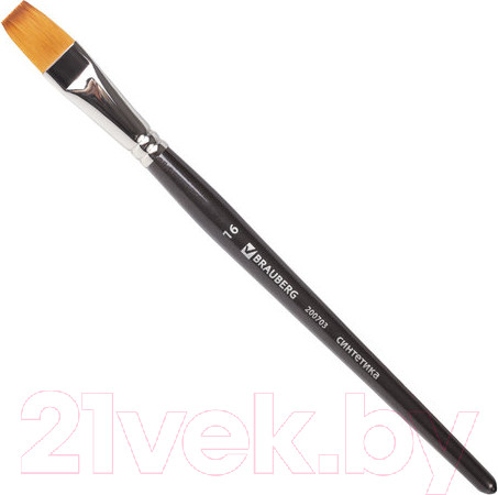 Изображение товара Кисть для рисования Brauberg Art Classic Синтетика мягкая 16 / 200703 (плоская)