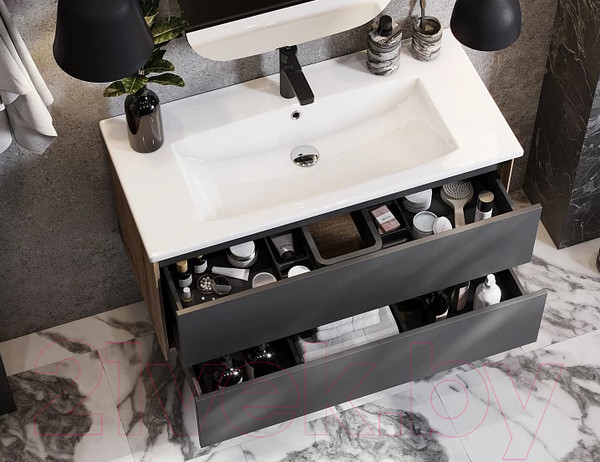 Изображение товара Тумба под умывальник Акватон Сохо 100 (1A258201AJA00)