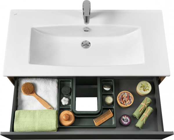 Изображение товара Тумба под умывальник Акватон Сохо 100 (1A258201AJA00)