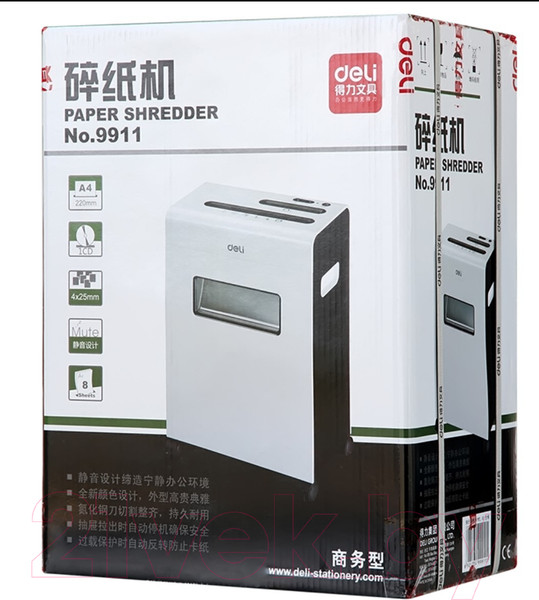 Изображение товара Шредер Deli E9911-EU (белый)