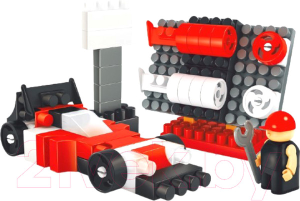 Изображение товара Конструктор Bauer Pit Stop Гоночная машина / 819 (72эл)