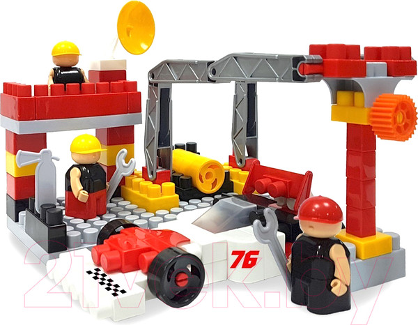 Изображение товара Конструктор Bauer Pit Stop Гоночная машина / 820 (95эл)