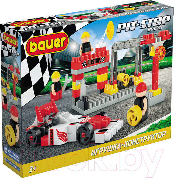 Изображение товара Конструктор Bauer Pit Stop Гоночная машина / 820 (95эл)