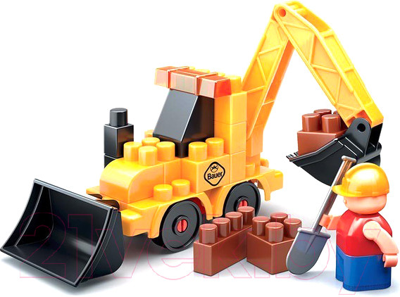 Изображение товара Конструктор Bauer Стройка с трактором / 657 (31эл)