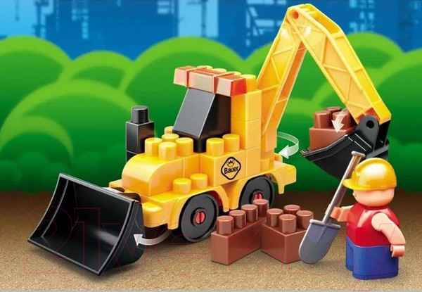 Изображение товара Конструктор Bauer Стройка с трактором / 657 (31эл)