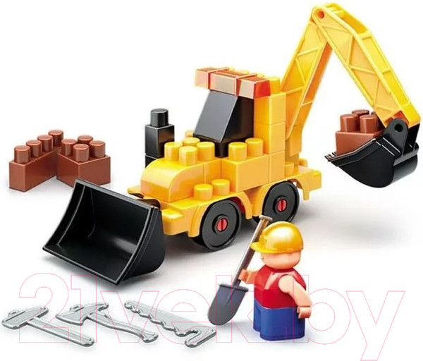 Изображение товара Конструктор Bauer Стройка с трактором / 657 (31эл)