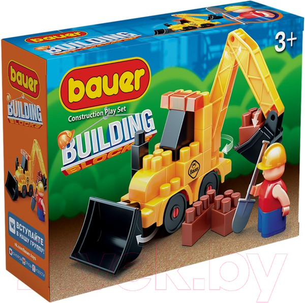 Изображение товара Конструктор Bauer Стройка с трактором / 657 (31эл)