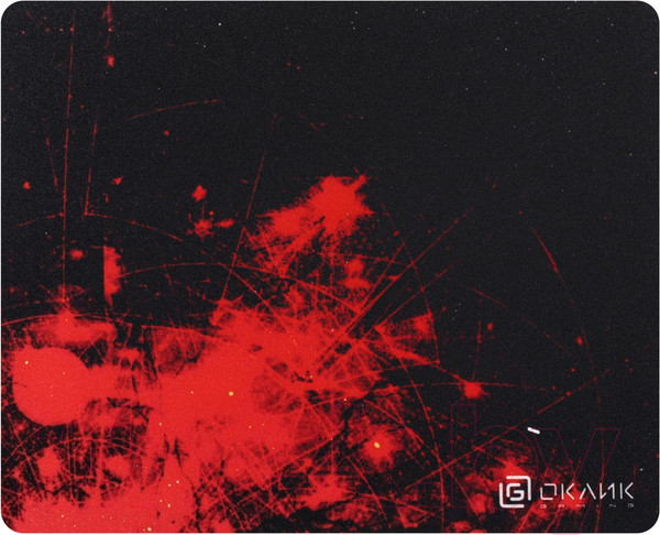 Изображение товара Коврик для мыши Оклик OK-F0252 (рисунок/красные частицы)