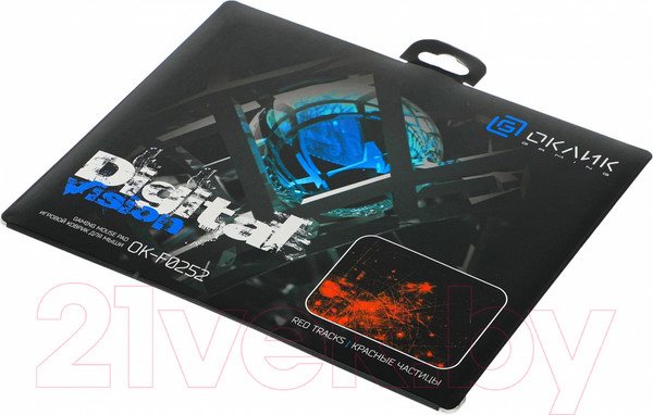 Изображение товара Коврик для мыши Оклик OK-F0252 (рисунок/красные частицы)