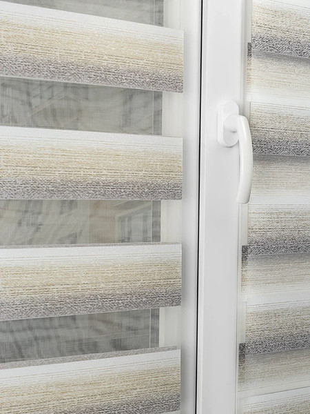 Изображение товара Рулонная штора Lm Decor Дабл ДН LB 55-02 140x170 (бежевый/серый)