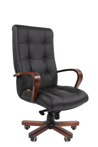 Изображение товара Кресло офисное Chairman 424 WD (кожа, черный)