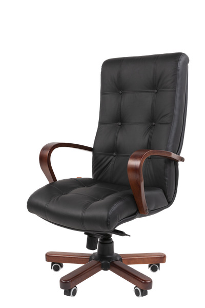 Изображение товара Кресло офисное Chairman 424 WD (кожа, черный)