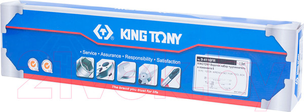 Изображение товара Набор головок слесарных King TONY 9-4116FR