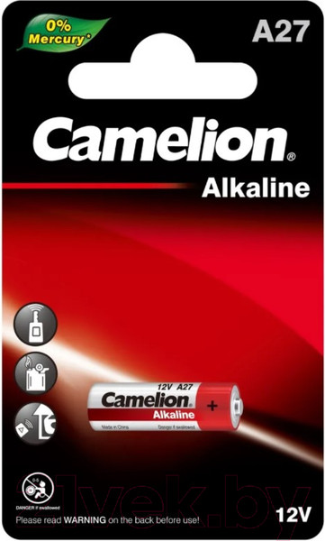 Изображение товара Батарейка Camelion LR27A BL-1 Mercury Free / A27-BP1