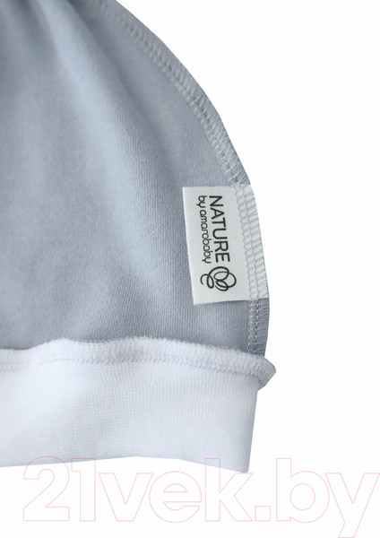 Изображение товара Пеленка-кокон детская Amarobaby Nature Essence / AB-OD21-NE57/11-56 (серый, р-р 56-68)