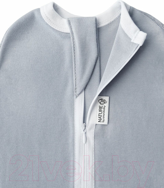 Изображение товара Пеленка-кокон детская Amarobaby Nature Essence / AB-OD21-NE57/11-56 (серый, р-р 56-68)