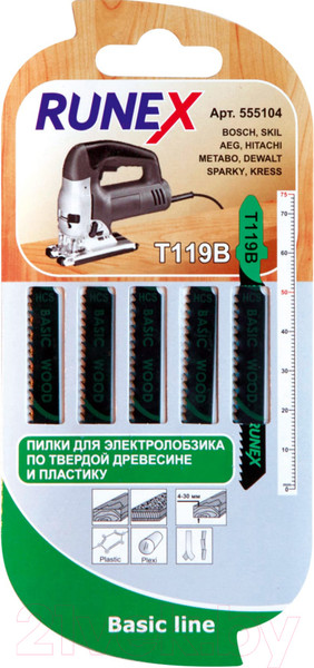 Изображение товара Набор пильных полотен Runex 555104 (5шт)