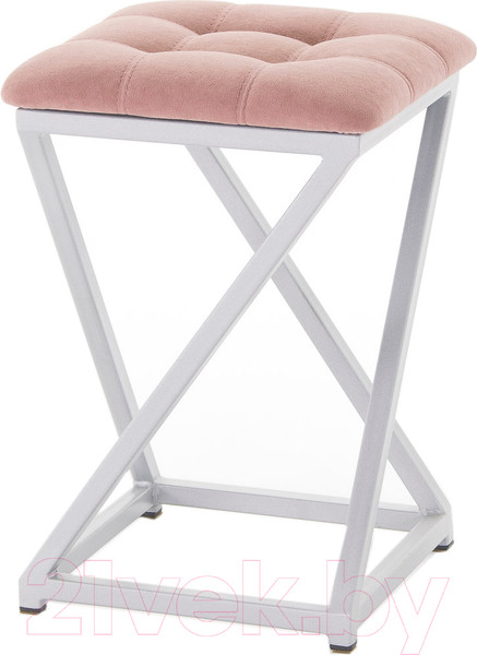 Изображение товара Табурет AMC Comfort 8.5.7 (ткань розовый/серебристый)