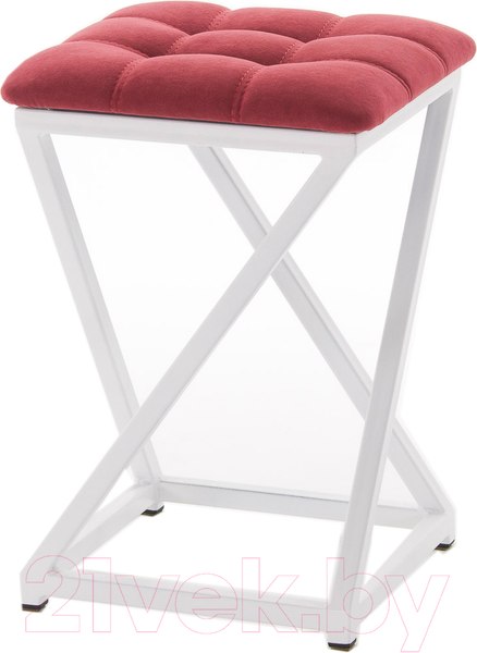 Изображение товара Табурет AMC Comfort 8.6.8 (ткань красный/белый)