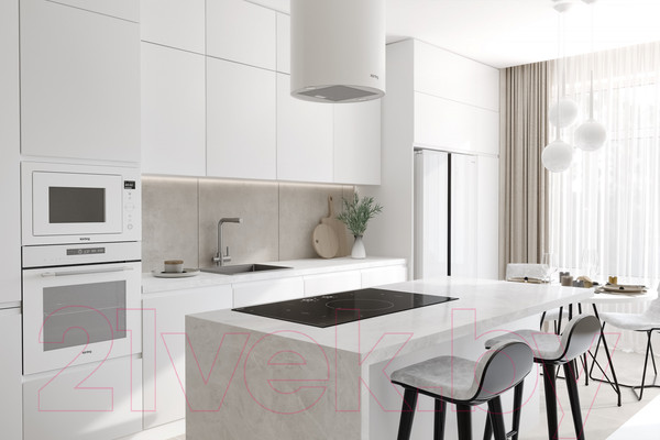 Изображение товара Вытяжка коробчатая Korting KHA 39970 W Cylinder