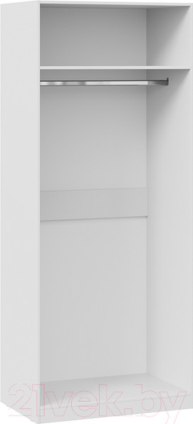 Изображение товара Шкаф ТриЯ Глосс с 2 дверями со стеклом СМ-319.07.211 (белый глянец/стекло)