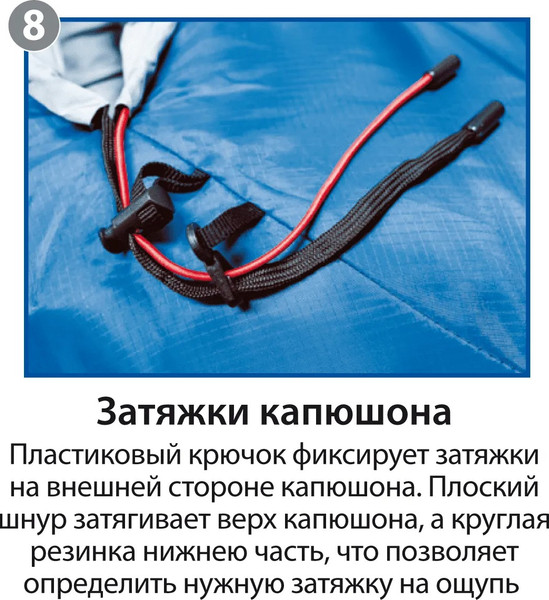 Изображение товара Спальный мешок BTrace Duvet S0570 (правый, серый/синий)