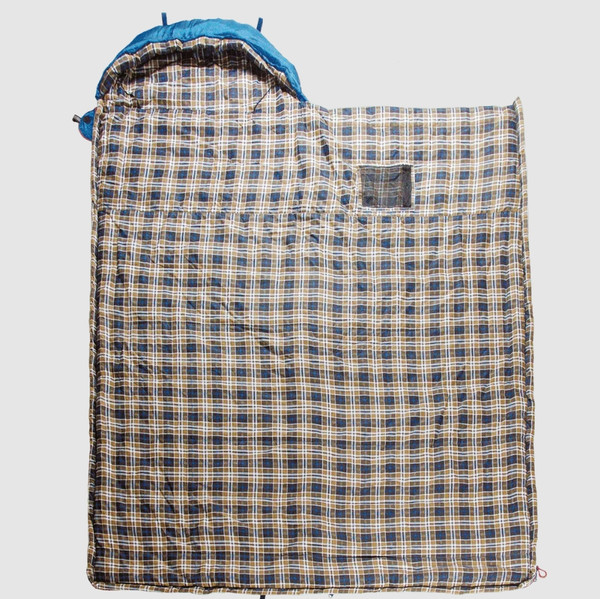 Изображение товара Спальный мешок BTrace Duvet S0570 (правый, серый/синий)