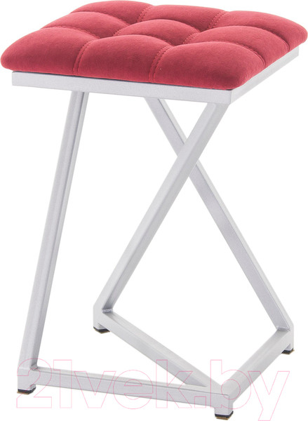 Изображение товара Табурет AMC Comfort 9.5.8 (ткань красный/серебристый)