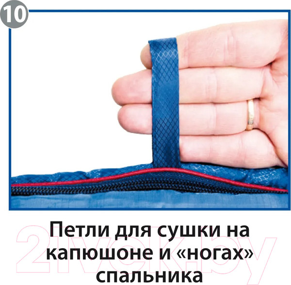 Изображение товара Спальный мешок BTrace Zero L Size / S0582 (левый, серый/синий)