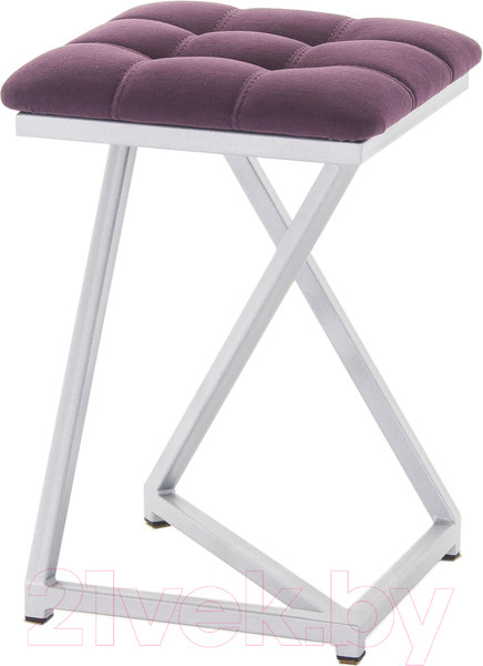 Изображение товара Табурет AMC Comfort 9.5.14 (ткань баклажан/серебристый)
