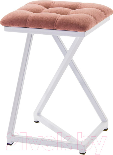 Изображение товара Табурет AMC Comfort 9.6.7 (ткань розовый/белый)