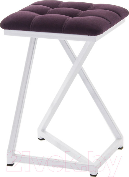 Изображение товара Табурет AMC Comfort 9.6.14 (ткань баклажан/белый)
