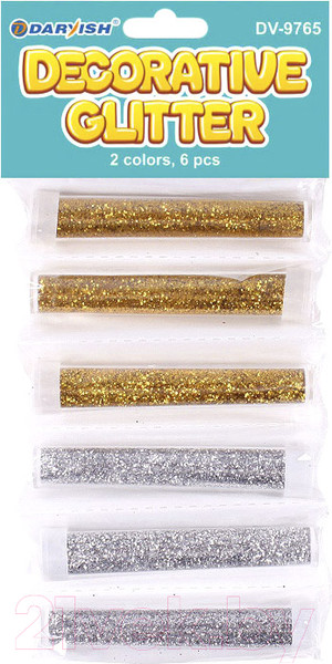 Изображение товара Блестки для декорирования Darvish DV-9765 (6шт, 2цв)