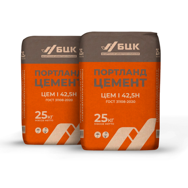 Изображение товара Цемент БЦК ЦЕМ I 42,5H Д0 (25кг)