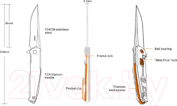 Изображение товара Нож туристический Ruike M108-TZ