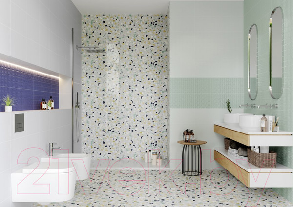 Изображение товара Плитка Unitile Конфетти низ 03 (250x400, микс)