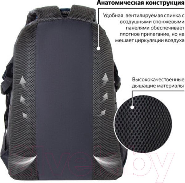 Изображение товара Рюкзак Brauberg MainStream 2 / 224446 (серо-синий)