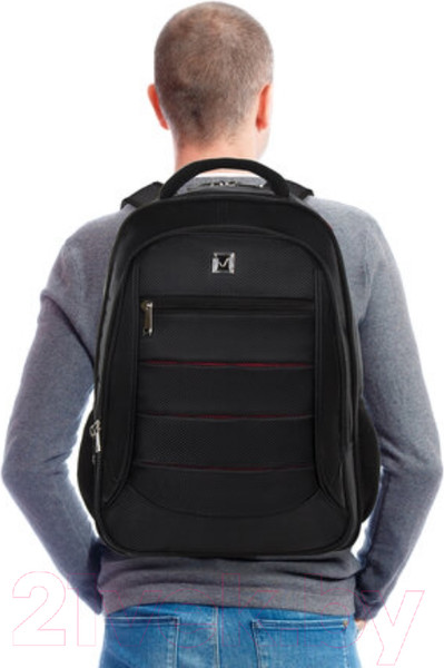 Изображение товара Рюкзак Brauberg Flagman / 224454 (черно-красный)