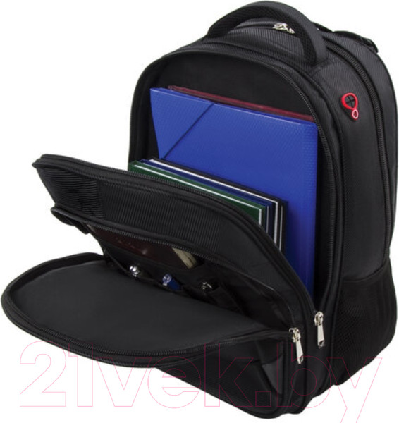 Изображение товара Рюкзак Brauberg Flagman / 224454 (черно-красный)