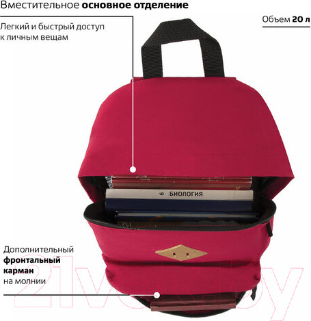 Изображение товара Рюкзак Brauberg 225379 (красный)