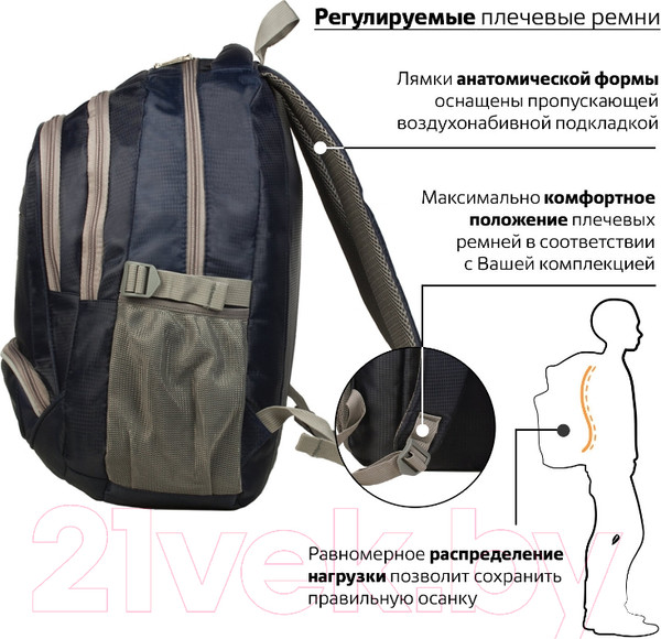 Изображение товара Школьный рюкзак Brauberg Райдер / 225523