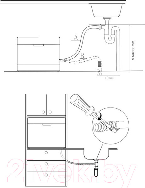 Изображение товара Посудомоечная машина Korting KDF 2050 S